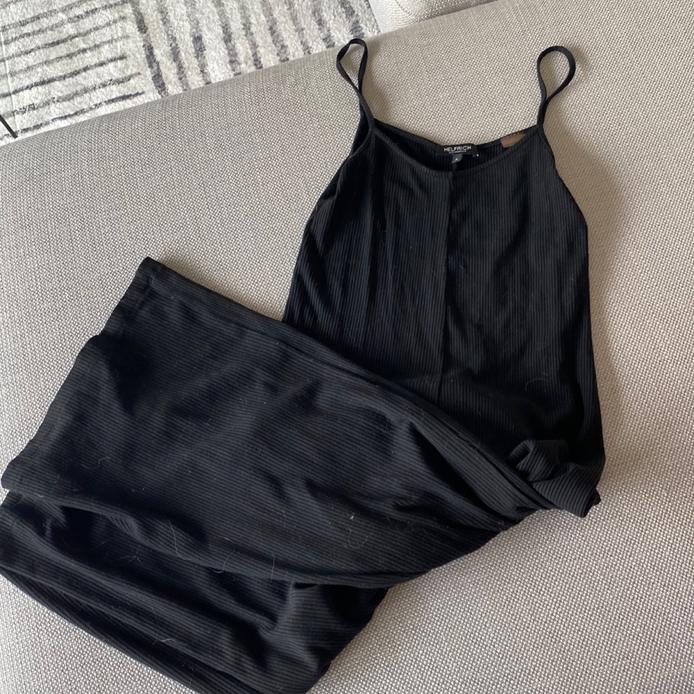 Aritzia Ribbed Wide Leg Romper